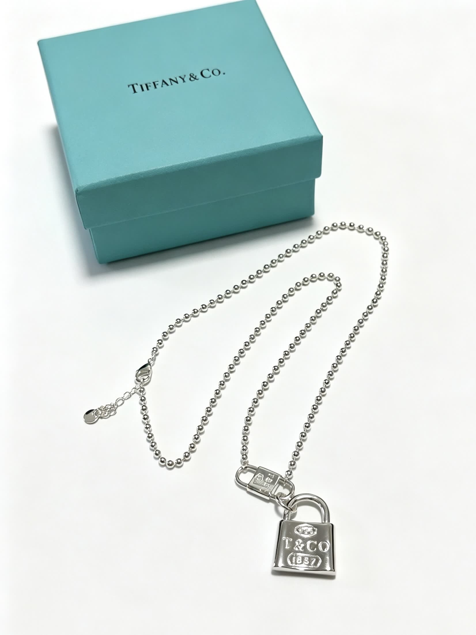 Tiffany & Co. Lock Charm Necklace